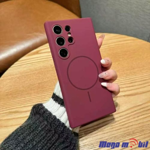 Futrola Samsung S24 Ultra Liquid Silicon dark red