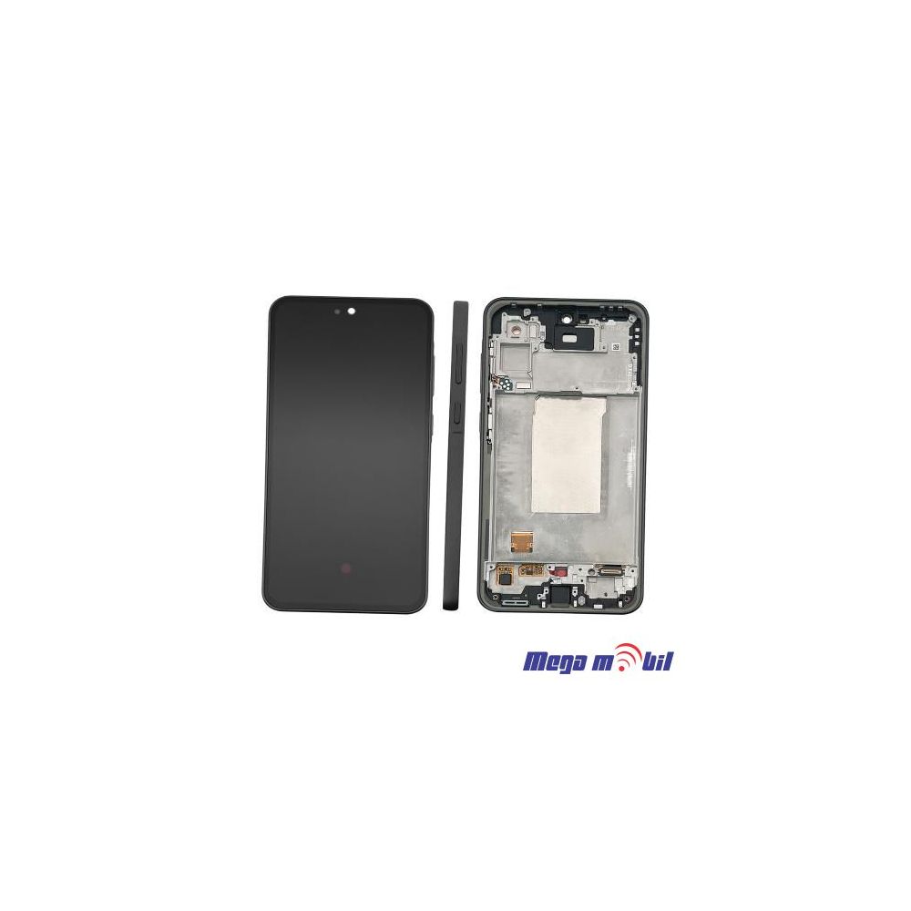 Ekran Samsung A366B /A36 SO RAMKA black full org 