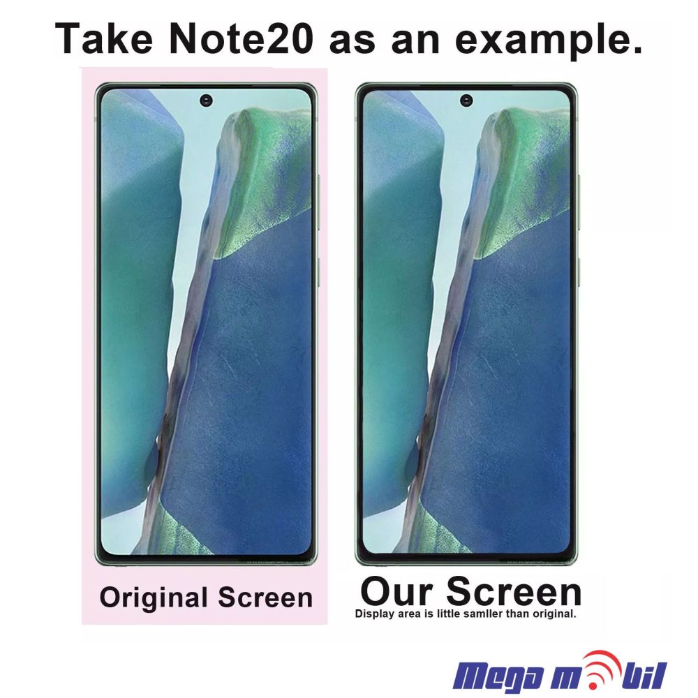 Ekran Samsung N980F Note 20 SO RAMKA Bronze SOFT OLED