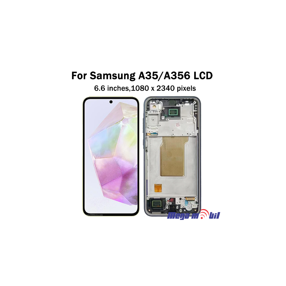 Ekran Samsung A356B/ A35 5G SO RAMKA black HARD OLED