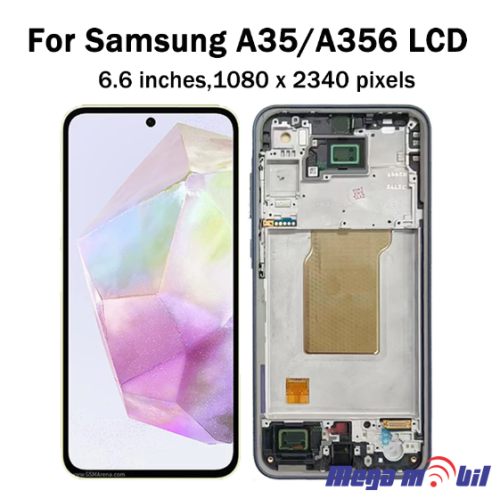 Ekran Samsung A356B/ A35 5G SO RAMKA black HARD OLED