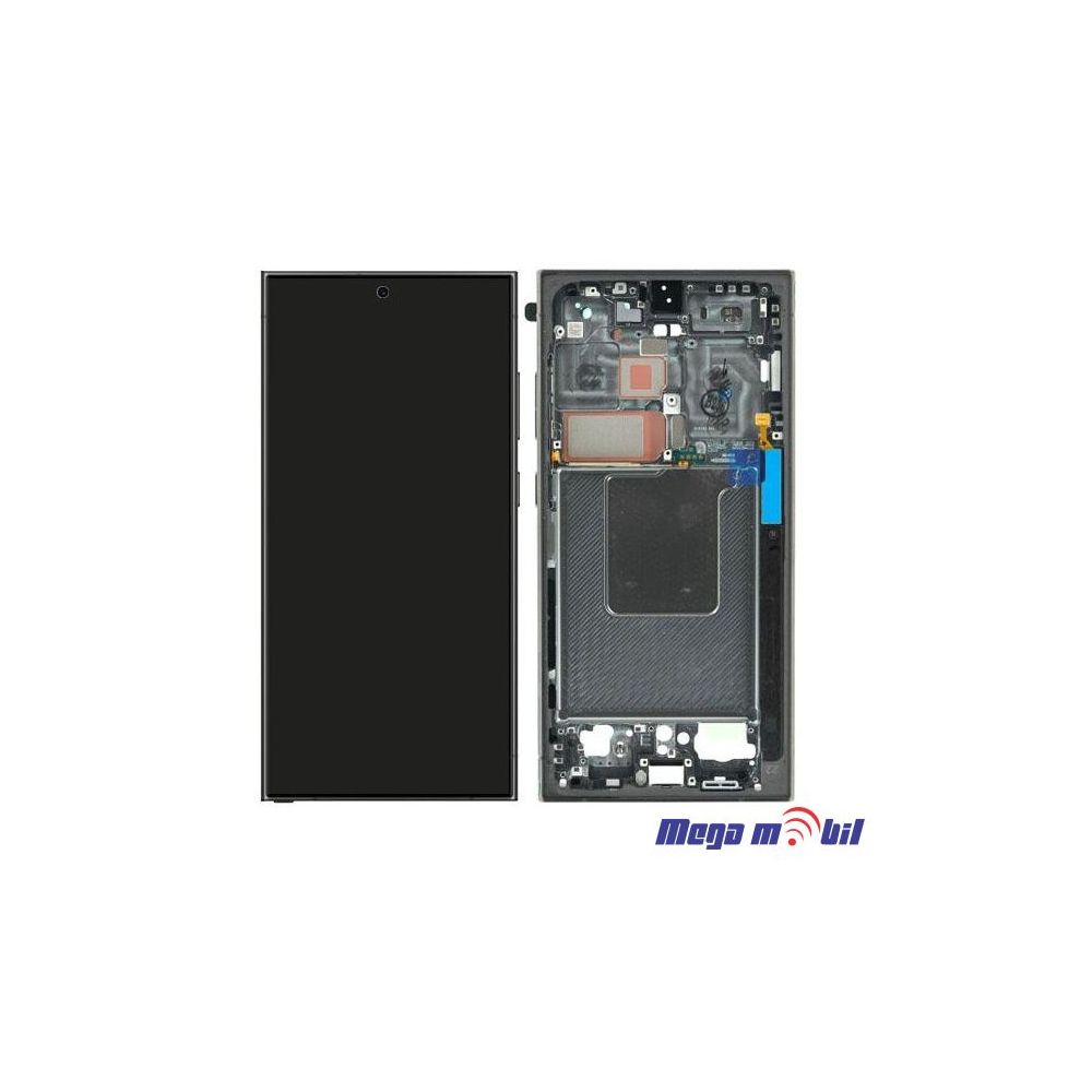 Ekran Samsung S928B S24 Ultra SO RAMKA Black full org 