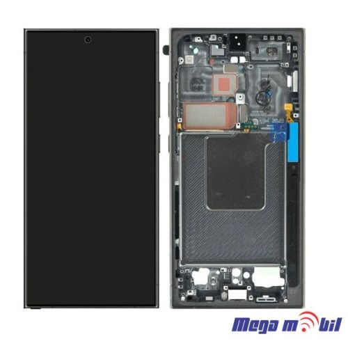 Ekran Samsung S928B S24 Ultra SO RAMKA Black full org 