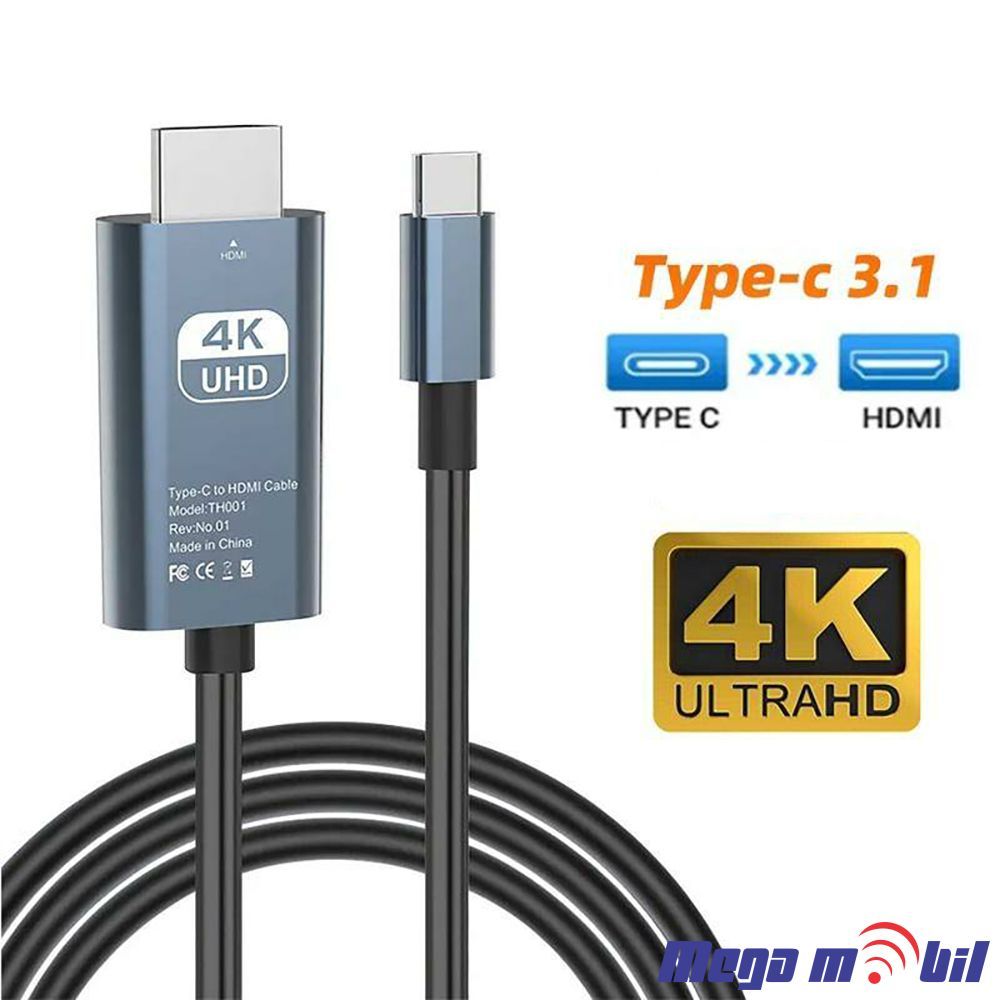 Kabel Type C/ HDMI 4K 30Hz TH-001