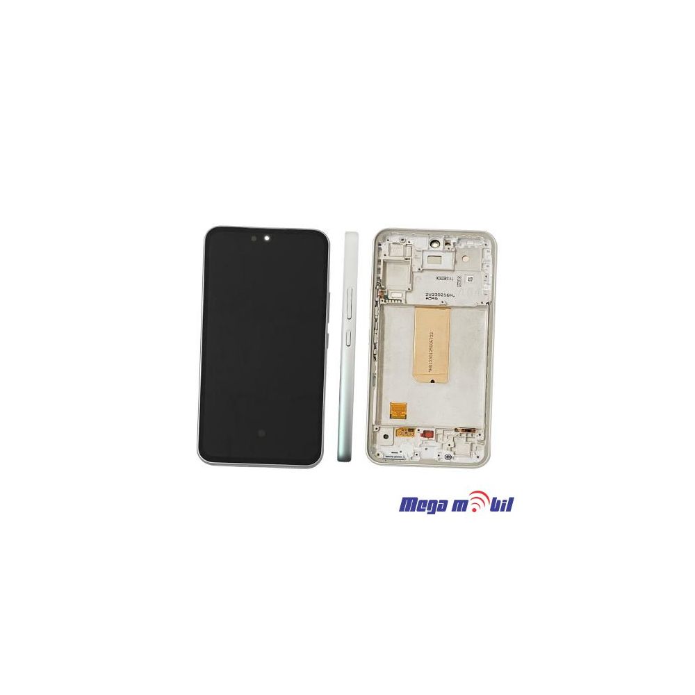 Ekran Samsung A546B/ A54 5G SO RAMKA white full org SH