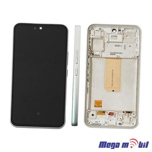 Ekran Samsung A546B/ A54 5G SO RAMKA white full org SH
