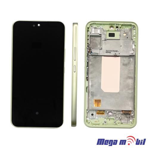 Ekran Samsung A546B/ A54 5G SO RAMKA lime full org SH
