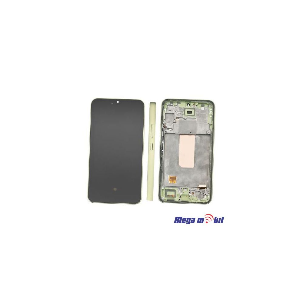 Ekran Samsung A346B/ A34 5G SO RAMKA lime full org SH