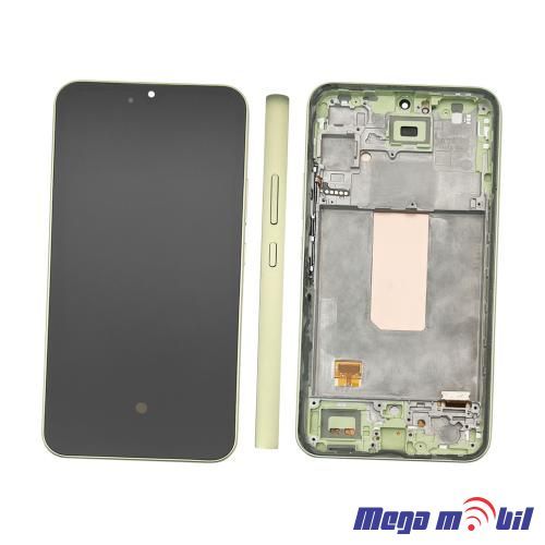 Ekran Samsung A346B/ A34 5G SO RAMKA lime full org SH