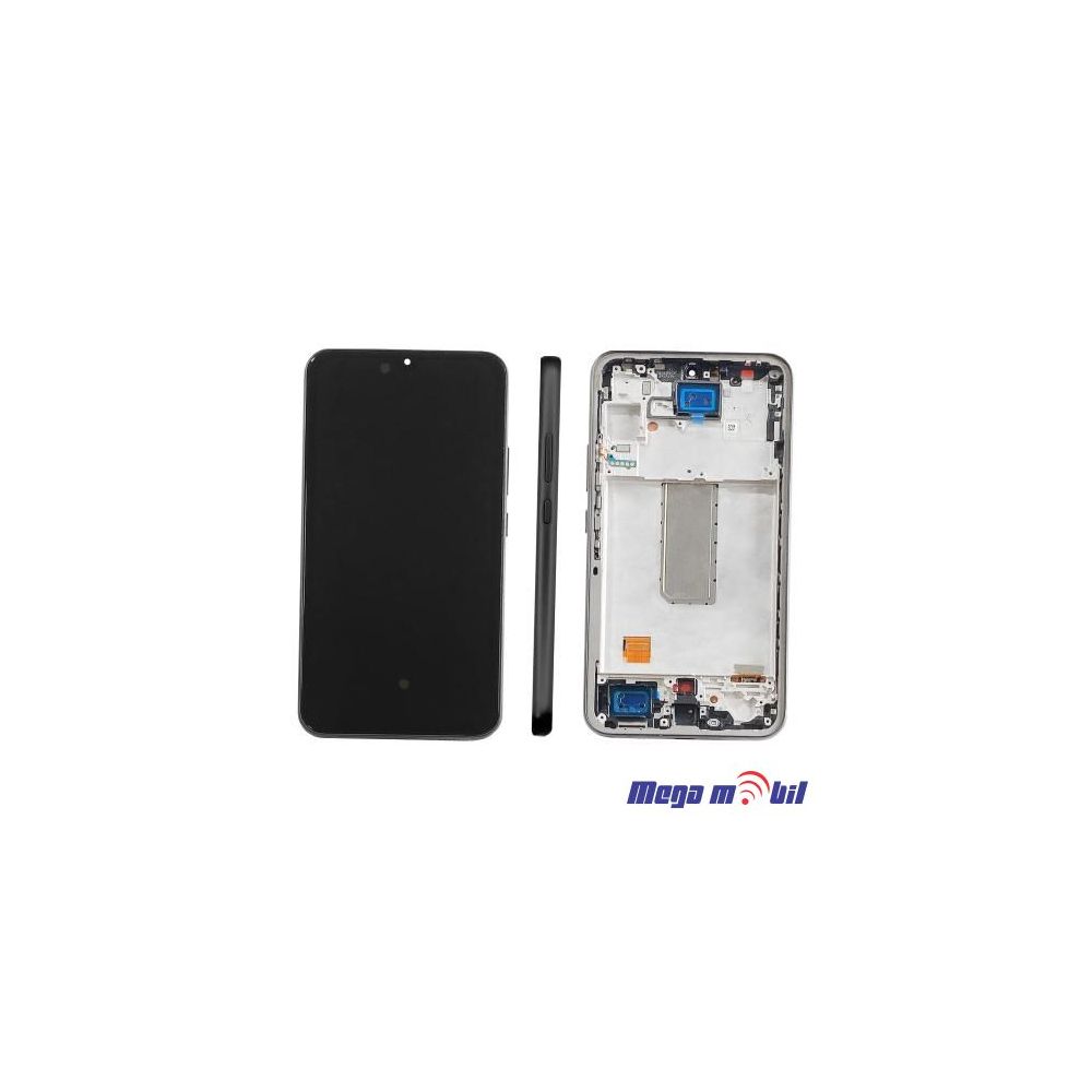 Ekran Samsung A346B/ A34 5G SO RAMKA graphite full org SH