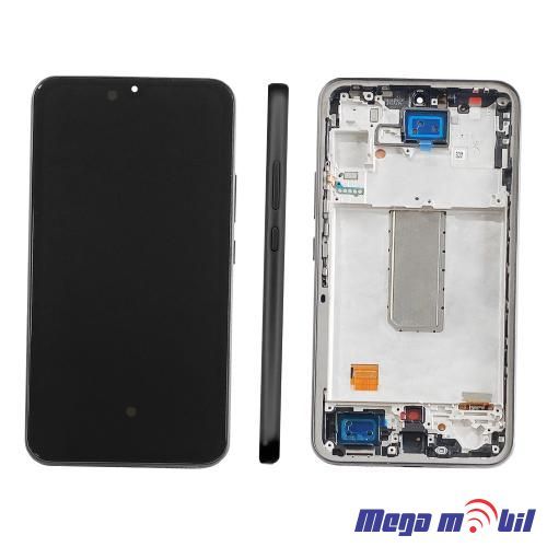 Ekran Samsung A346B/ A34 5G SO RAMKA graphite full org SH
