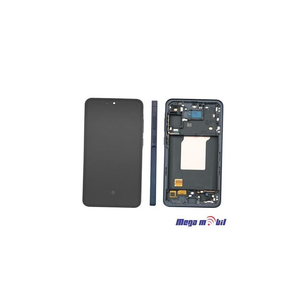 Ekran Samsung A556B/ A55 5G SO RAMKA navy blue full org SH