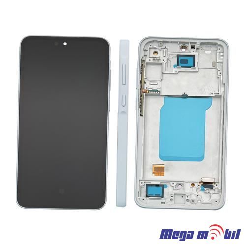 Ekran Samsung A356B/ A35 5G SO RAMKA ice blue full org SH