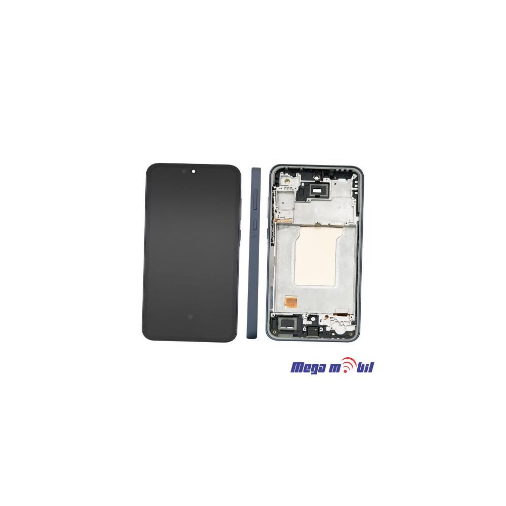 Ekran Samsung A356B/ A35 5G SO RAMKA navy blue full org SH
