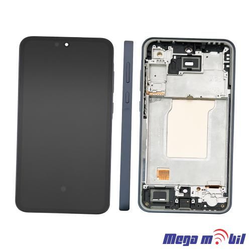 Ekran Samsung A356B/ A35 5G SO RAMKA navy blue full org SH
