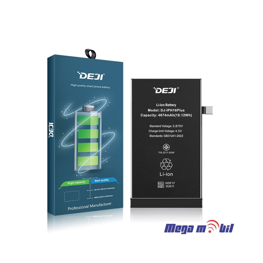 Baterija iPhone 16 Plus Deji (4674mAh)