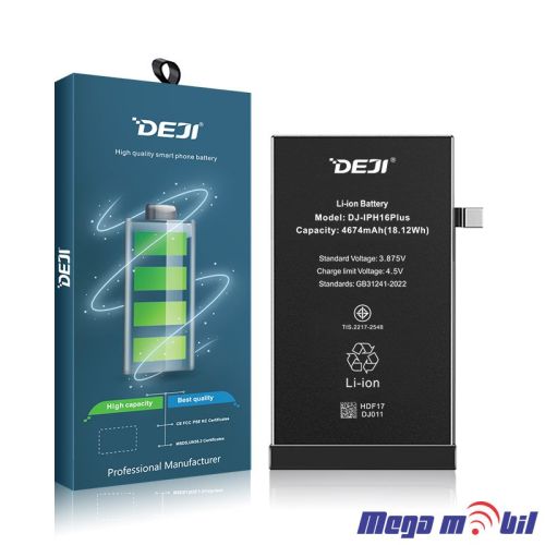 Baterija iPhone 16 Plus Deji (4674mAh)