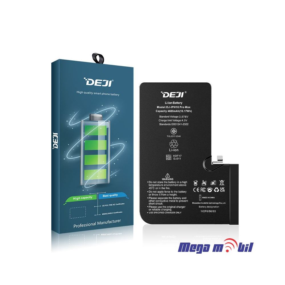 Baterija iPhone 16 Pro Max Deji (4685mAh)