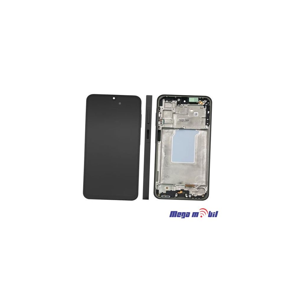 Ekran Samsung A266B/ A26 5G SO RAMKA black full org 