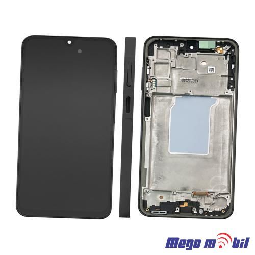 Ekran Samsung A266B/ A26 5G SO RAMKA black full org 
