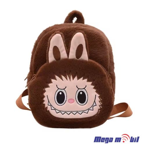 Labubu Big Head Ranec dark brown