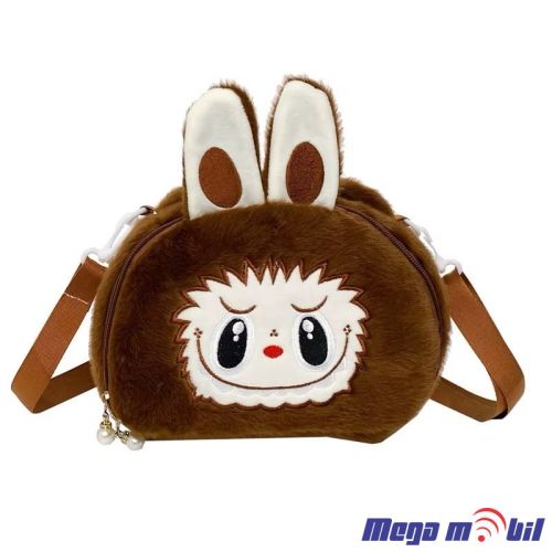 Labubu Crossbody Small Purse brown