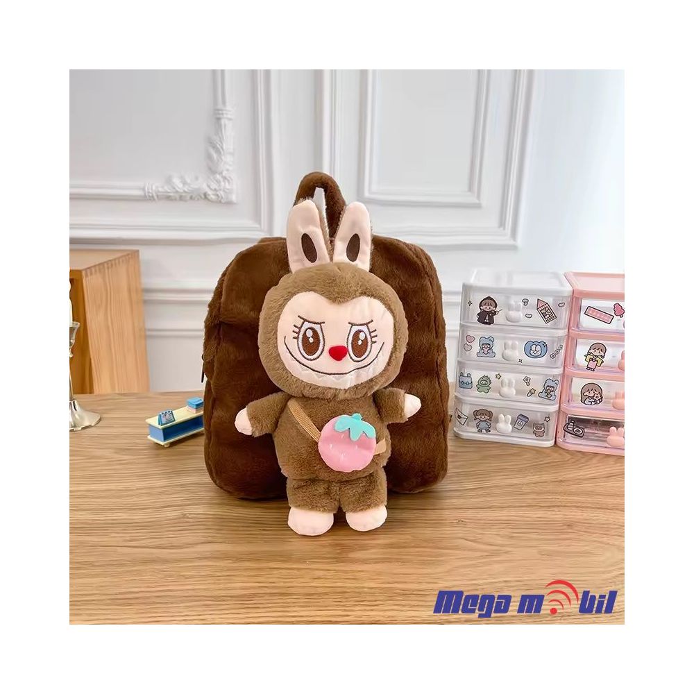 Labubu Kids Schooll Bag light brown