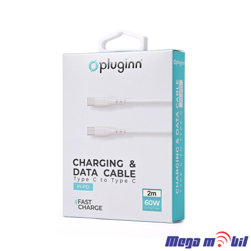 Data Kabel Type C PD Pluginn 60W 2m FAST white