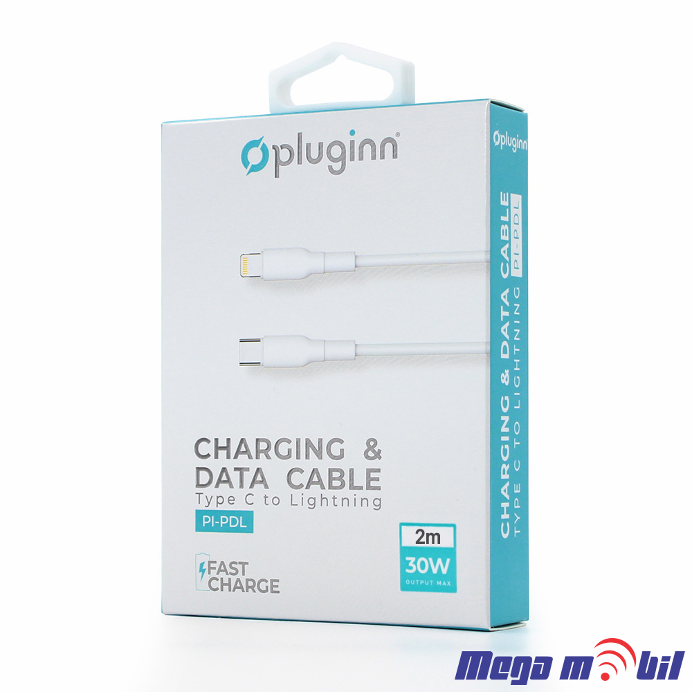 Data Kabel iPhone PD Pluginn 30W 2m FAST white