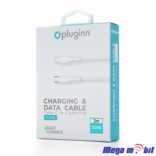 Data Kabel iPhone PD Pluginn 30W 2m FAST white