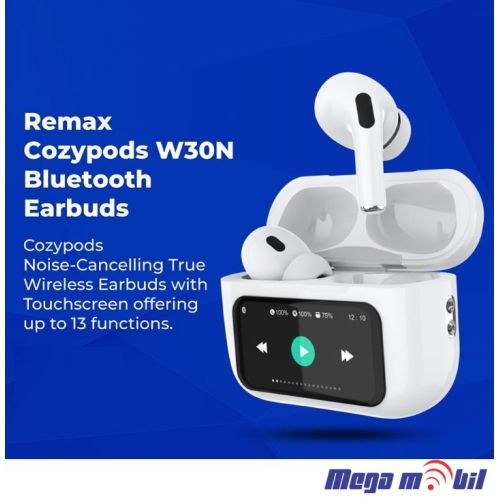 Slusalki Bluetooth REMAX CozyPods W30N white