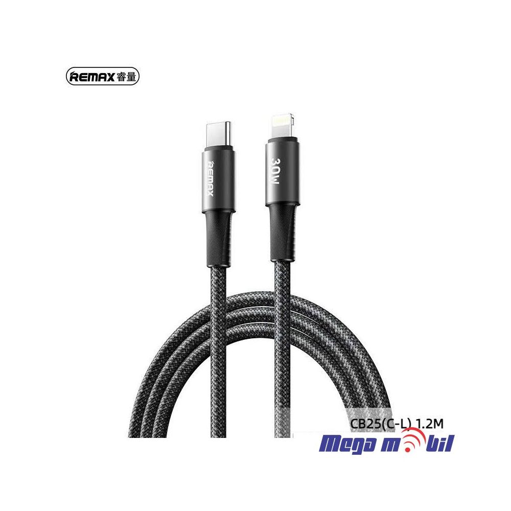 Data Kabel iPhone PD FAST REMAX Velocity CB25 30W black 1.2m