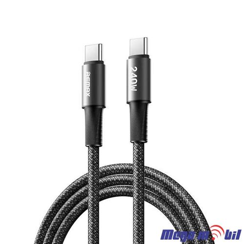 Data Kabel Type C PD REMAX Velocity CB25 240W Fast black 1.2m