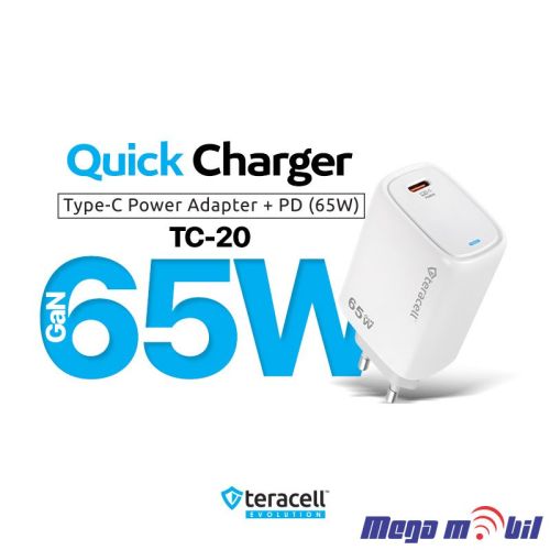 Polnac 220V Teracell Evolution TC-20 GaN, PD 65W white 