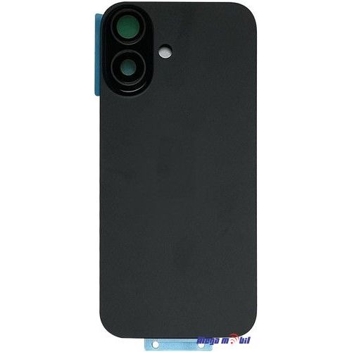 Zadno staklo iPhone 16 Plus Black so magneti za wireless i stakla za kamera 