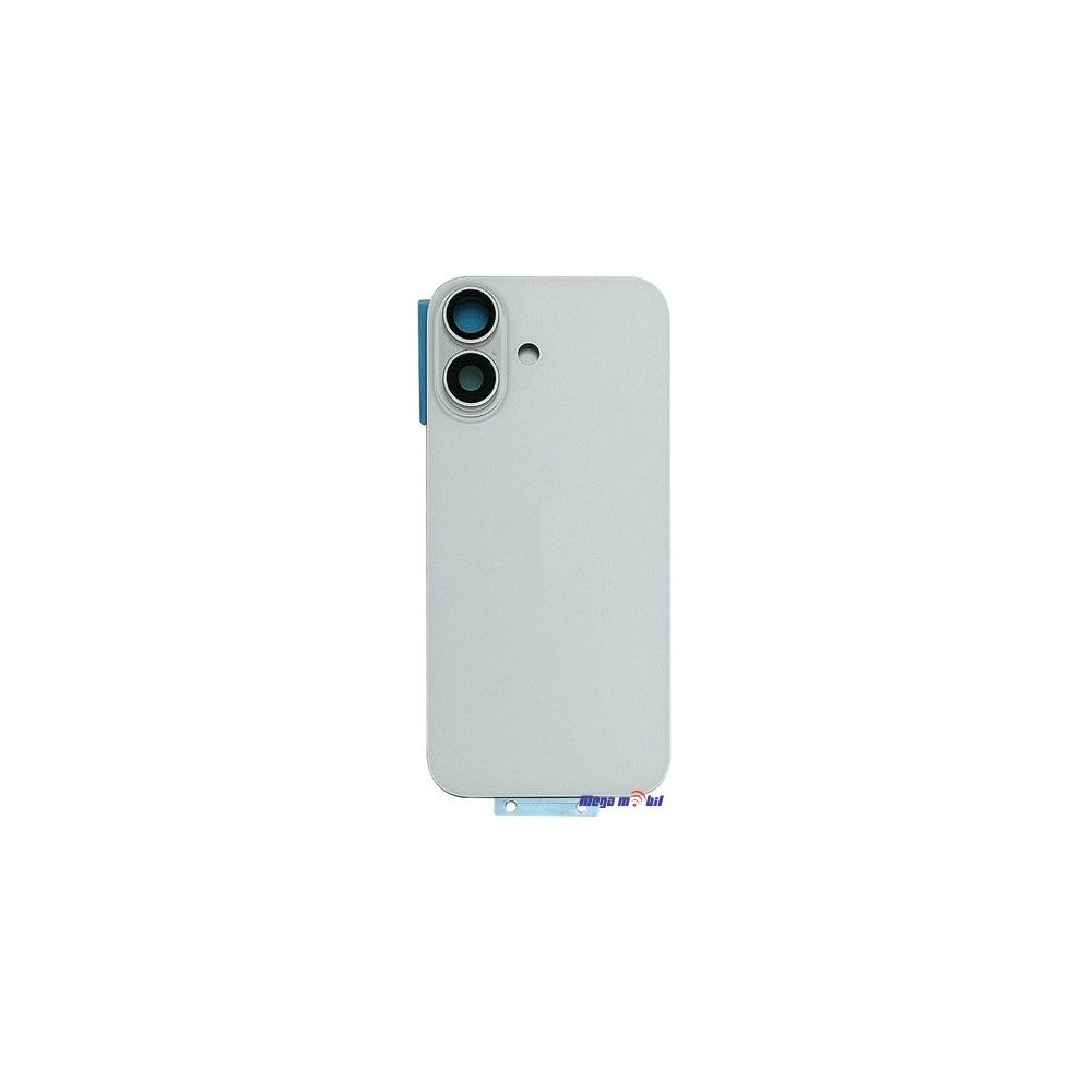 Zadno staklo iPhone 16 Plus White so magneti za wireless i stakla za kamera 