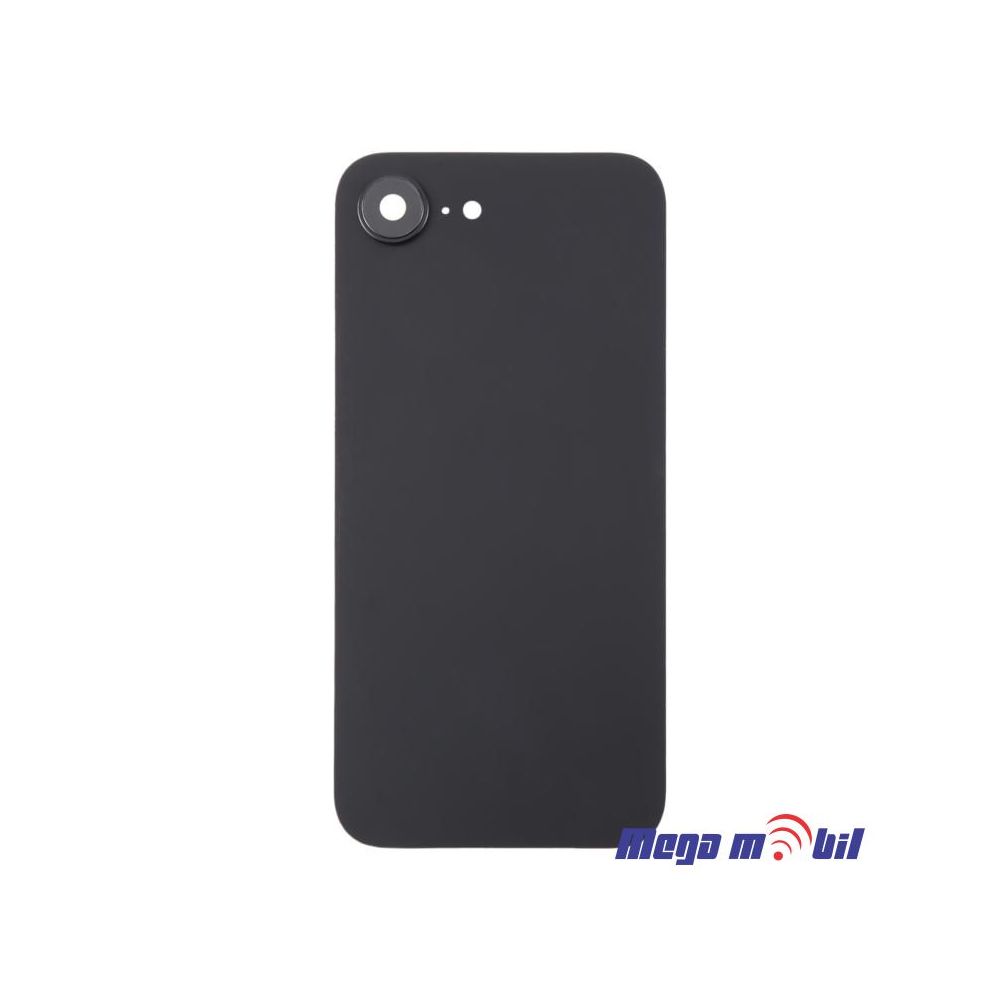 Zadno staklo iPhone 16e Black so stakla za kamera 