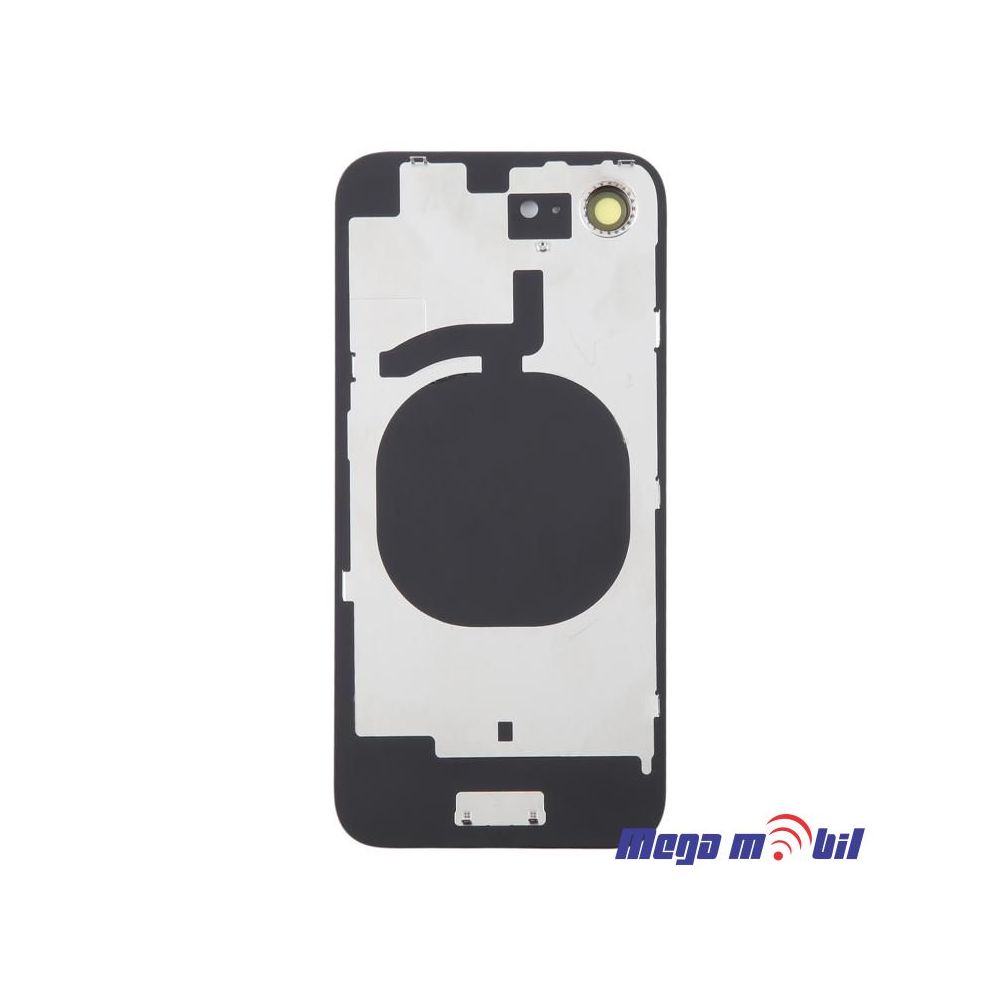 Zadno staklo iPhone 16e Black so stakla za kamera 