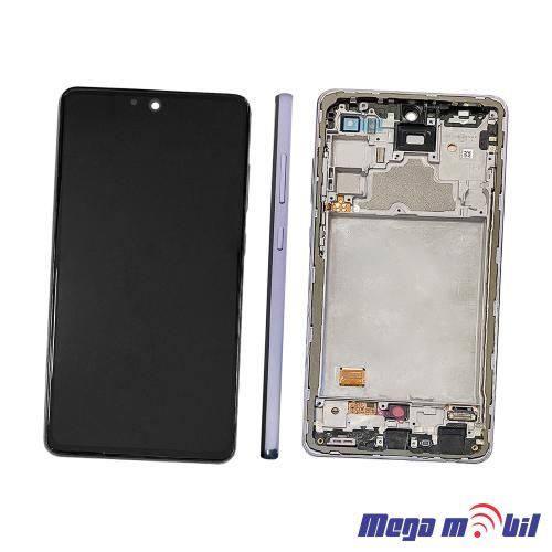 Ekran Samsung A725F/ A72 4G SO RAMKA Violet full org SH