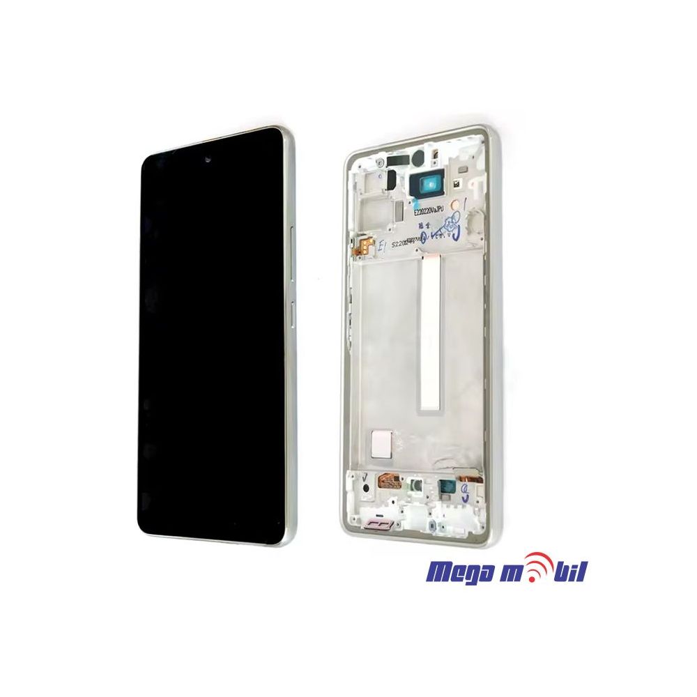 Ekran Samsung A536B/ A53 5G SO RAMKA white full org SH