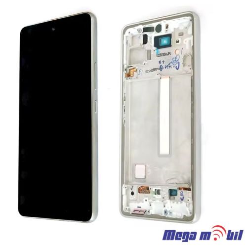 Ekran Samsung A536B/ A53 5G SO RAMKA white full org SH