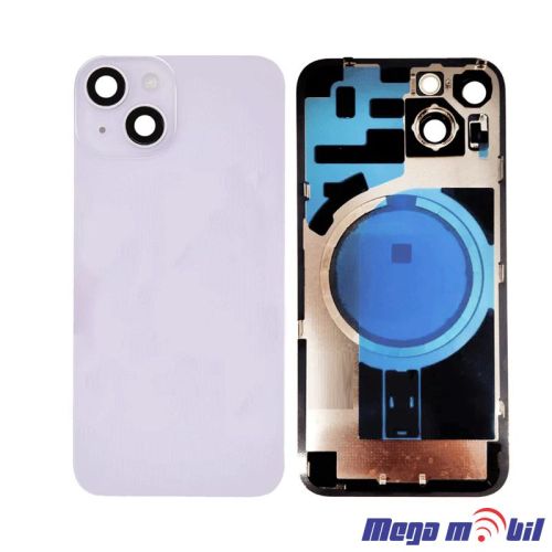 Zadno staklo iPhone 14 Purple so magneti za wireless i stakla za kamera 