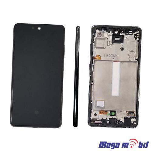 Ekran Samsung A528B/ A52S 5G/ A526U SO RAMKA black Repariran