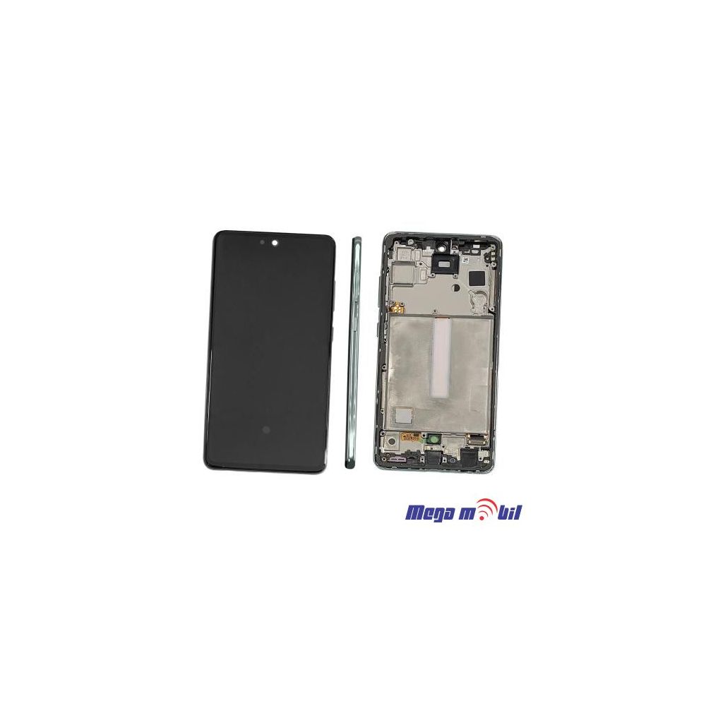Ekran Samsung A528B/ A52S 5G/ A526U SO RAMKA green Repariran