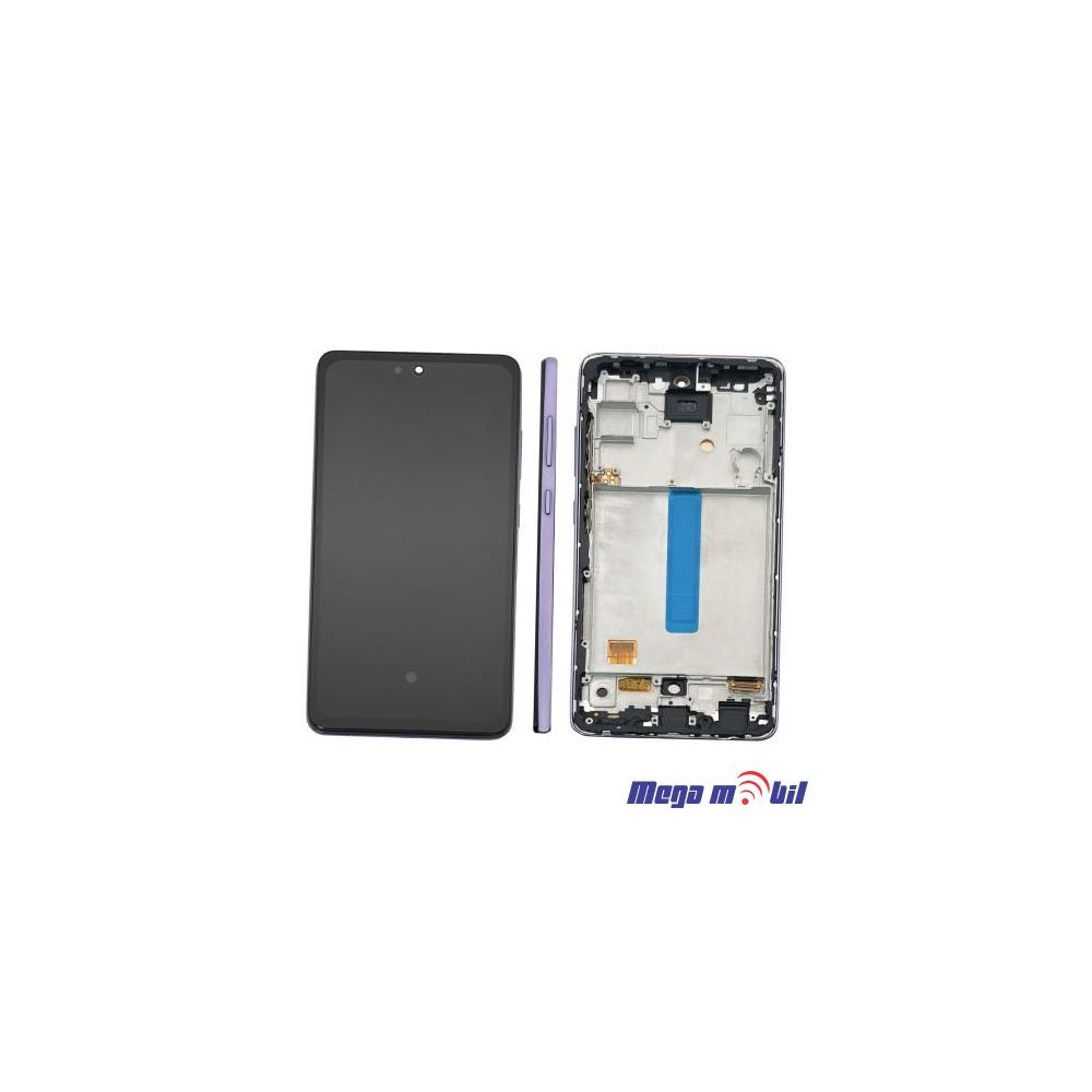 Ekran Samsung A528B/ A52S 5G/ A526U SO RAMKA violet Repariran
