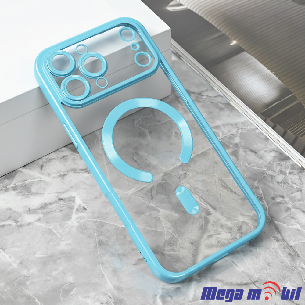 Futrola iPhone 17 Pro Metal Brushed light blue