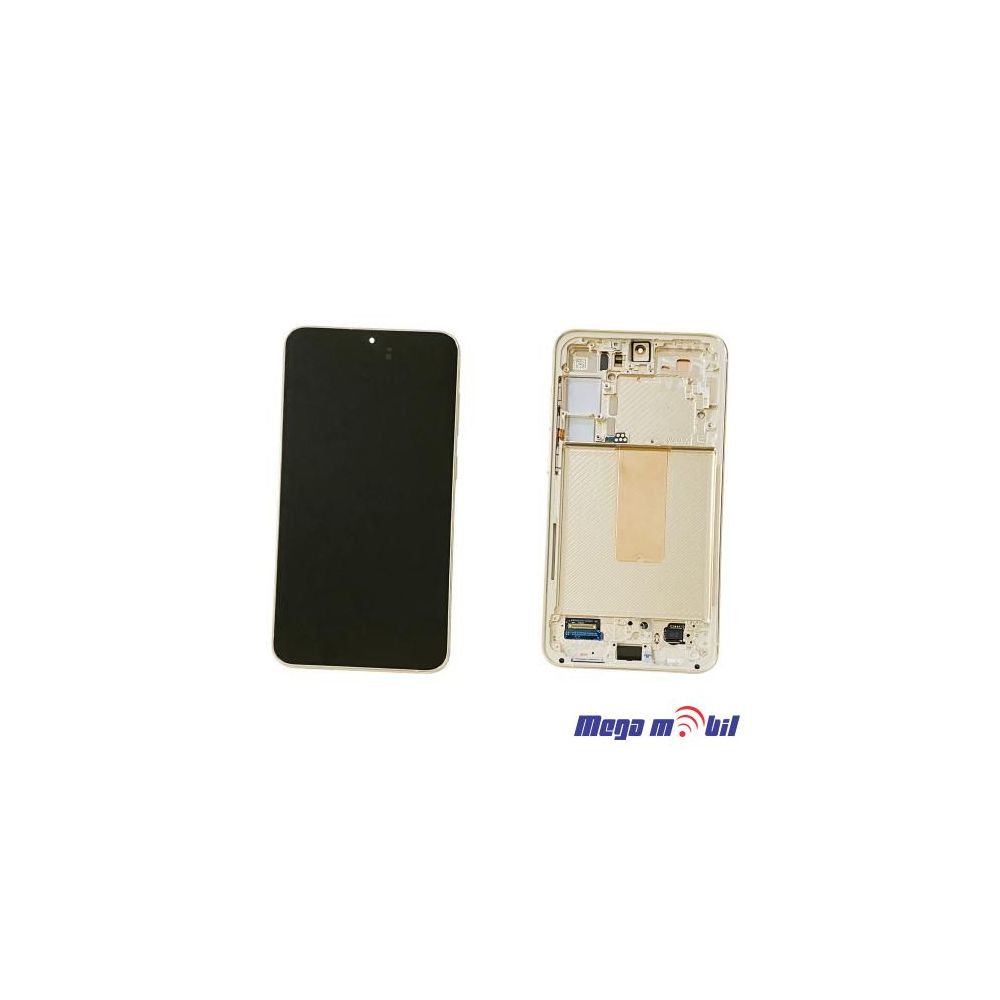 Ekran Samsung S911B S23 5G SO RAMKA Creame full org SH