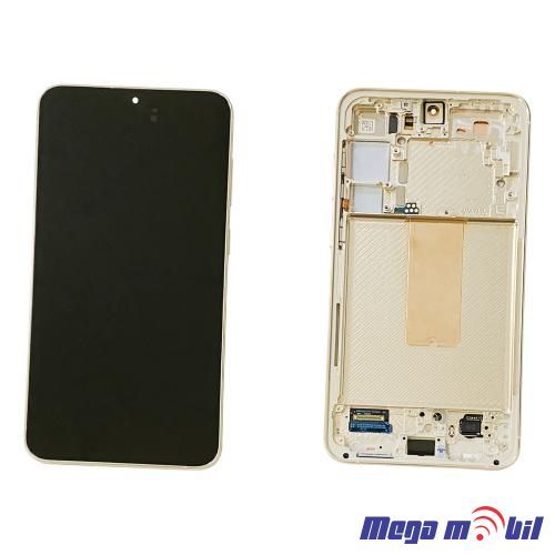 Ekran Samsung S911B S23 5G SO RAMKA Creame full org SH