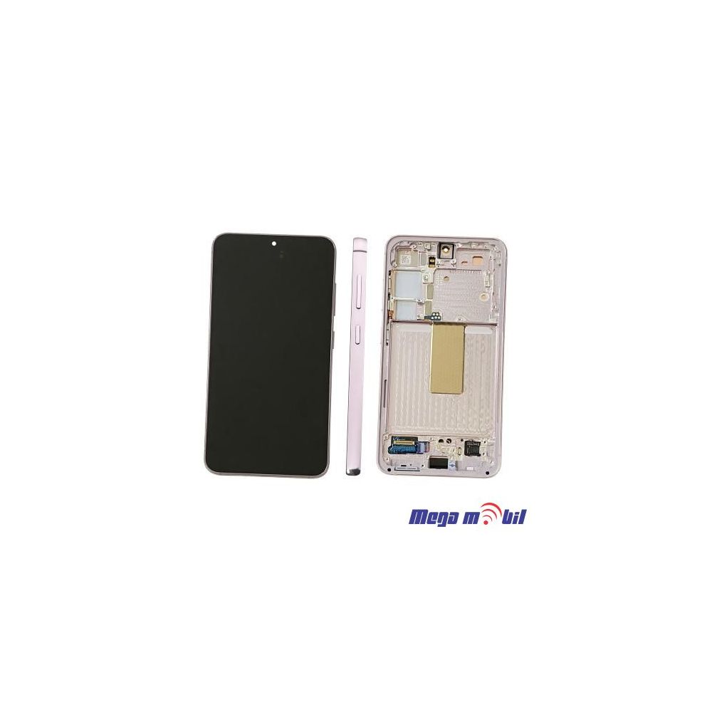 Ekran Samsung S911B S23 5G SO RAMKA Violet full org SH