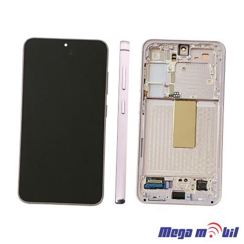 Ekran Samsung S911B S23 5G SO RAMKA Violet full org SH